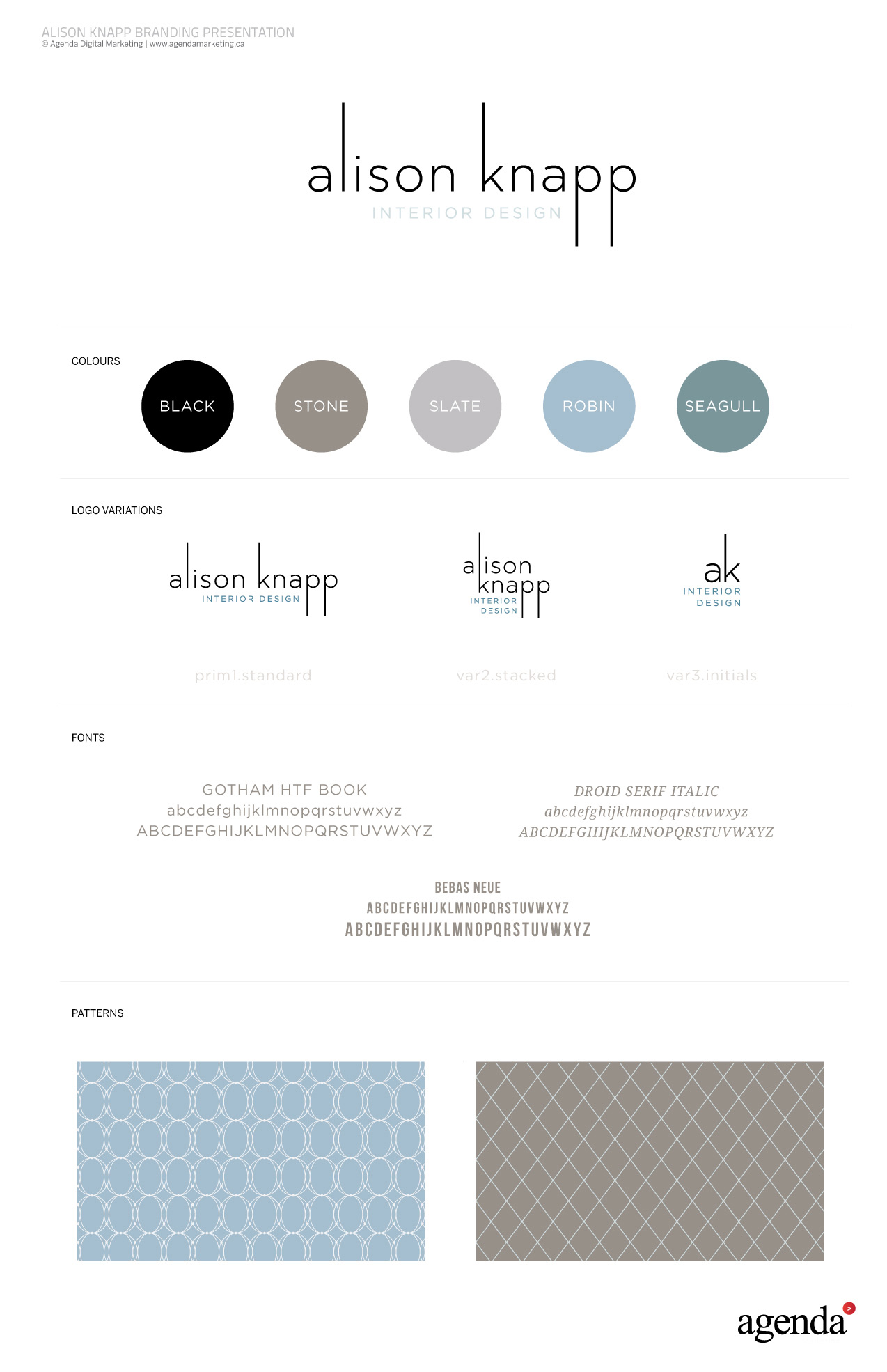 Alison Knapp Interior Design brand guide