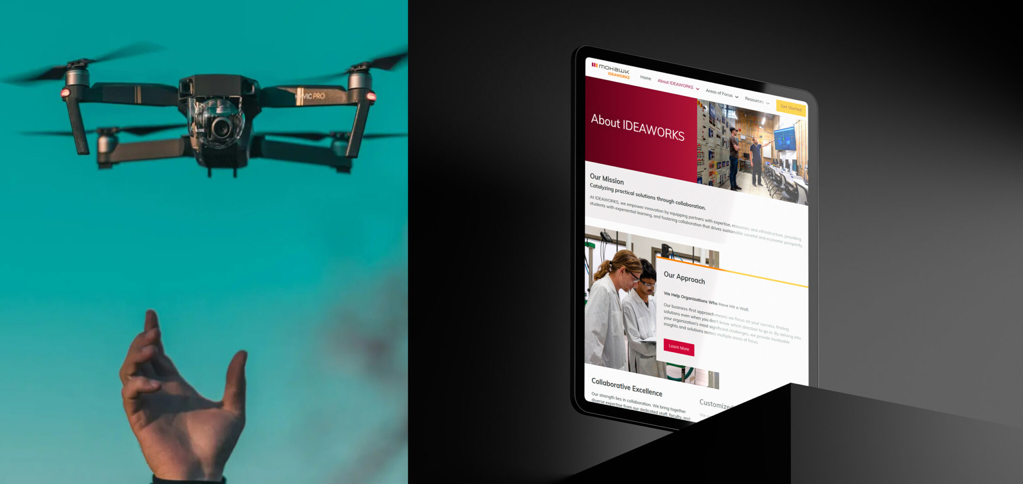 Agenda-Marketing-Mohawk-College-Ideaworks-website-mockup-4