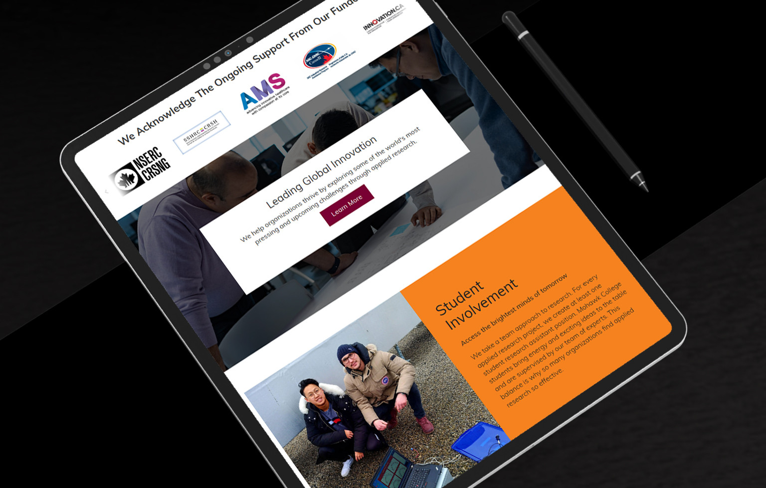 Agenda-Marketing-Mohawk-College-Ideaworks-website-mockup-5